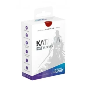 100-sleeves-katana-rouge.webp Ultimate Guard – 100 protège-cartes Standard Katana – Rouge