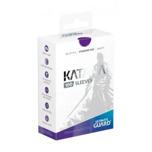 100-sleeves-katana-violet.webp Ultimate Guard – 100 protège-cartes Standard Katana – Purple