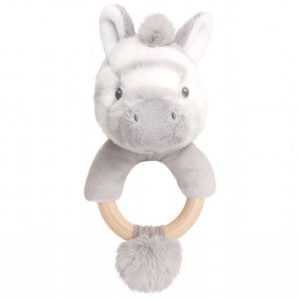 Peluche anneau bois zèbre – KeelEco – 14cm