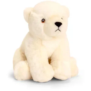 Keeleco-Animal-en-peluche-Ours-polaire-18cm.webp Peluche Ours polaire – KeelEco – 18 cm