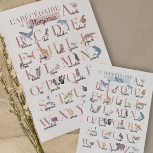 Affiche Personnalisée – Abécédaire des Animaux