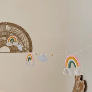 Guirlande en macramé – Arc-en-Ciel