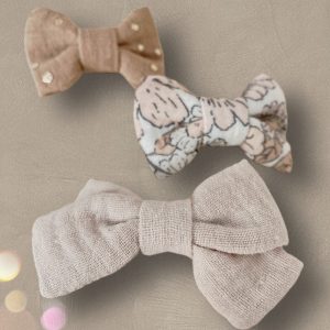 Trio de Nœuds à Cheveux – Les Vintage Beige