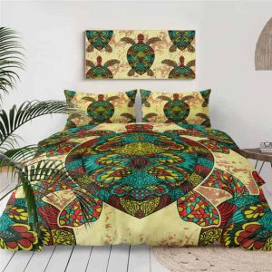 Parure de lit Tortue Mandala Multicolore