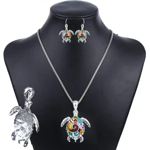 pendentif-tortue-collier-tortue-boucle-d-oreille-tortue-bijoux-tortue-bijou-tortue-accessoire-tortue-2.jpglossy1ssl1 Ensemble Pendentif et Boucles d’Oreilles Tortue – Arc-en-Ciel Argent ou Or