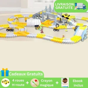 Trackassembly™-Jouets Circuit véhicule de chantier | Jeux enfants