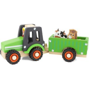 Tracteur et remorque en bois – Ulysse